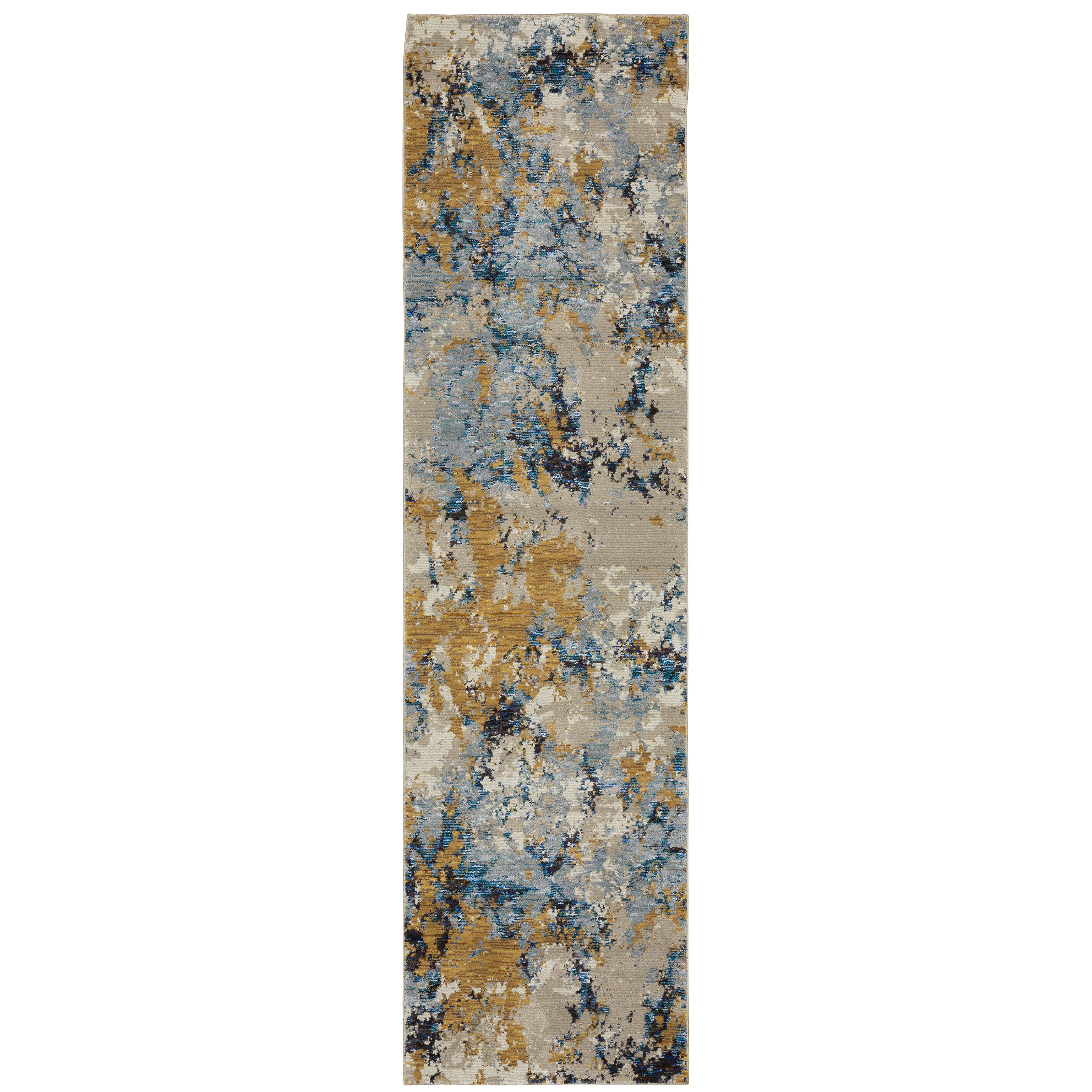 Evolution 0980A Blue/Gold 1'10" x 3'2" Rug