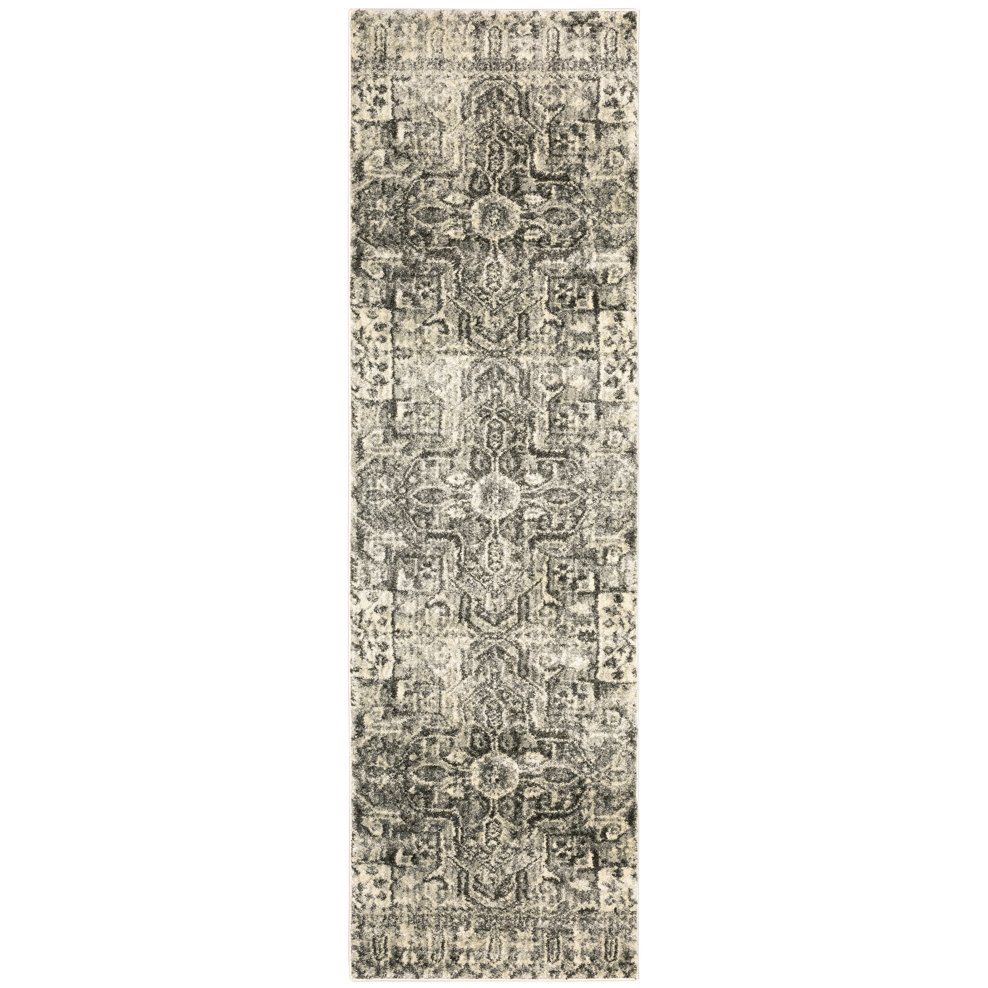 Florence 4333W Charcoal/Ivory 5'3" x 7'6" Rug