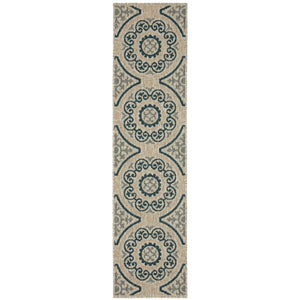 Latitude 609X3 Grey/Teal 3'3" x 5' Rug