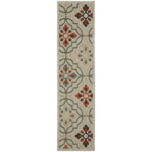 Latitude 709Y3 Grey/Orange 3'3" x 5' Rug