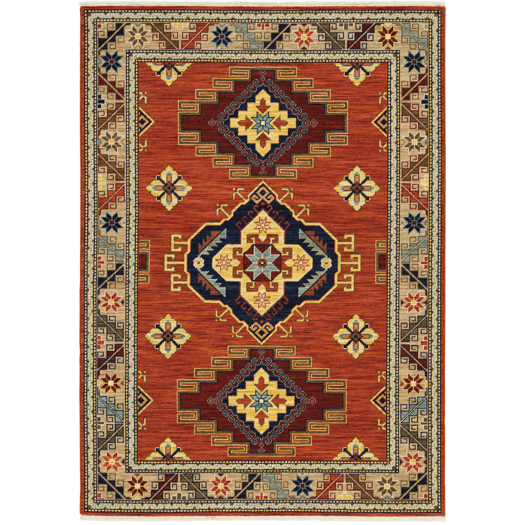 Lilihan 5504P Red/Multi 2' x 3' Rug