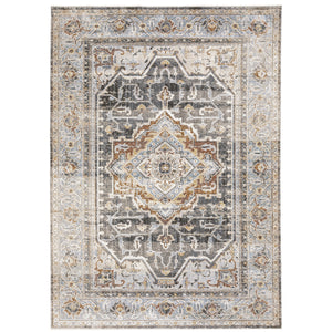 Maharaja 1803X Grey/Blue 3'3" x 5' Rug
