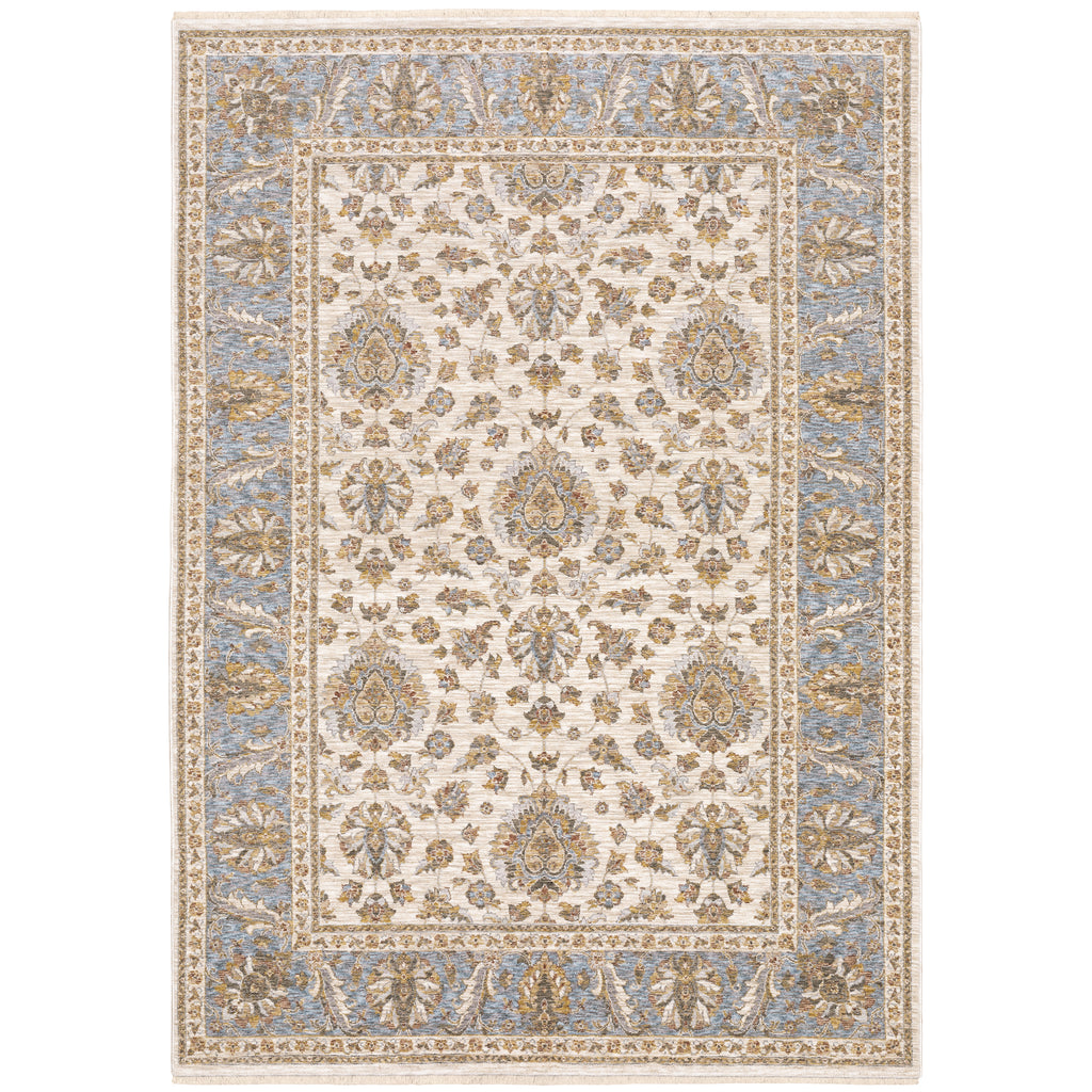 Maharaja 5091Z Ivory/Blue 7'10" x 10'10" Rug