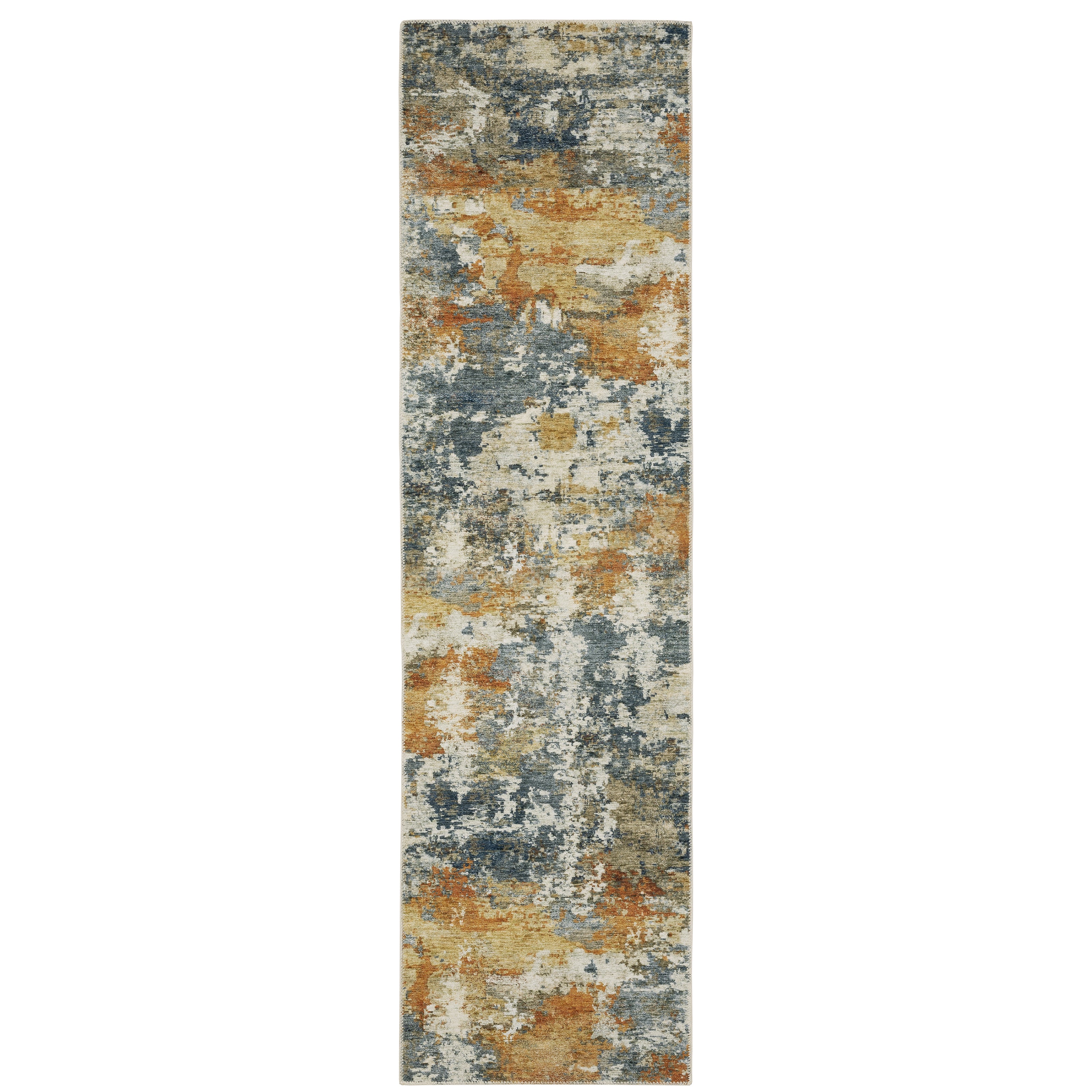 Malibu Mal05 Orange/Blue 2' x 3' Rug