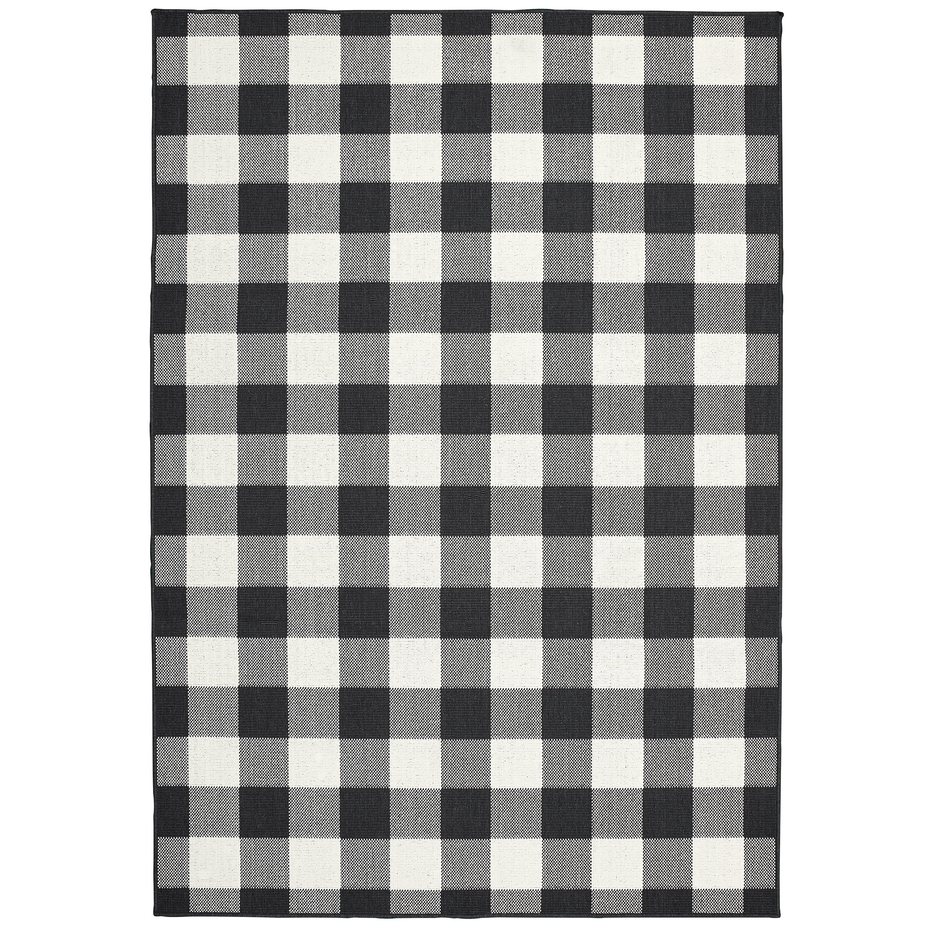 Marina 1932K Black/Ivory 1'9" x 3'9" Rug