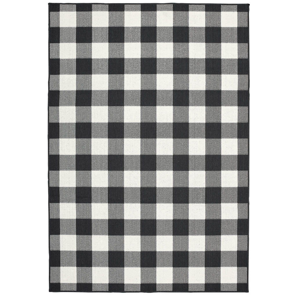Marina 1932K Black/Ivory 1'9" x 3'9" Rug