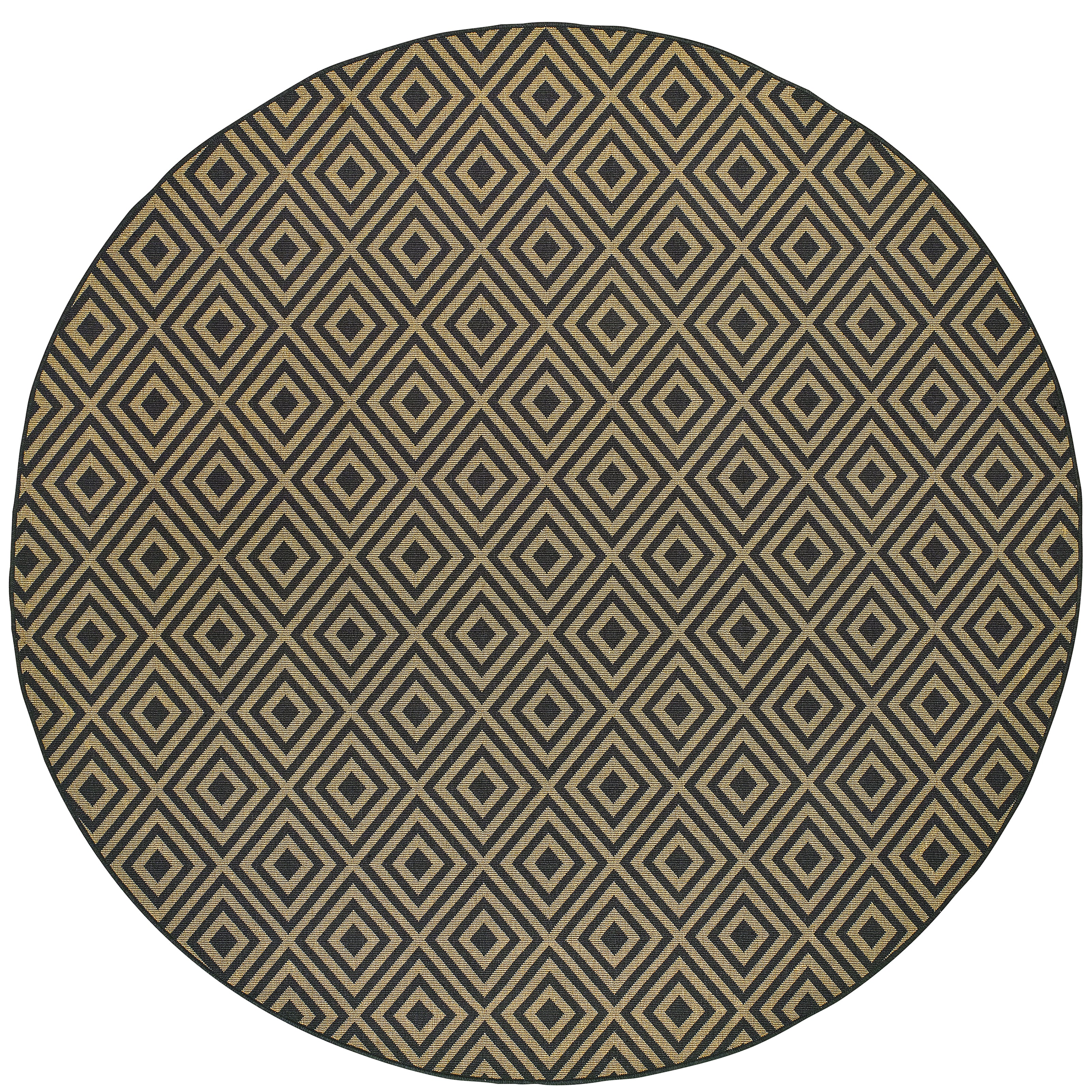 Marina 2335K Black/Tan 1'9" x 3'9" Rug