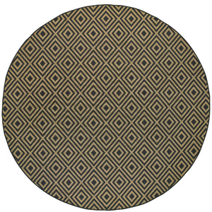 Marina 2335K Black/Tan 1'9" x 3'9" Rug