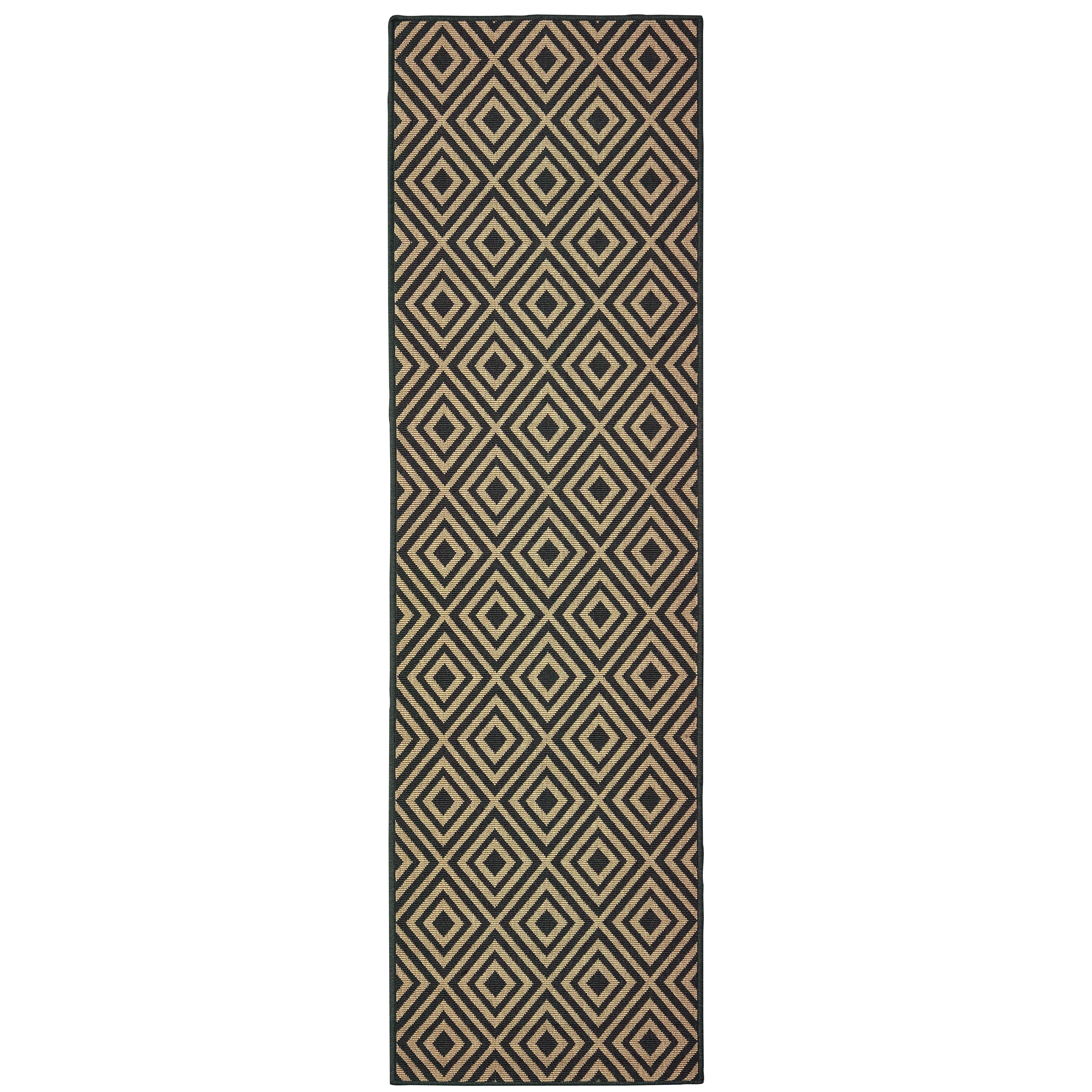 Marina 2335K Black/Tan 1'9" x 3'9" Rug