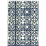 Marina 5927B Ivory/Navy 1'9" x 3'9" Rug