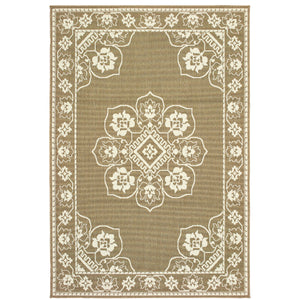 Marina 7764J Tan/Ivory 1'9" x 3'9" Rug