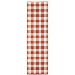 Meridian 2598R Red/Ivory 3'7" x 5'6" Rug