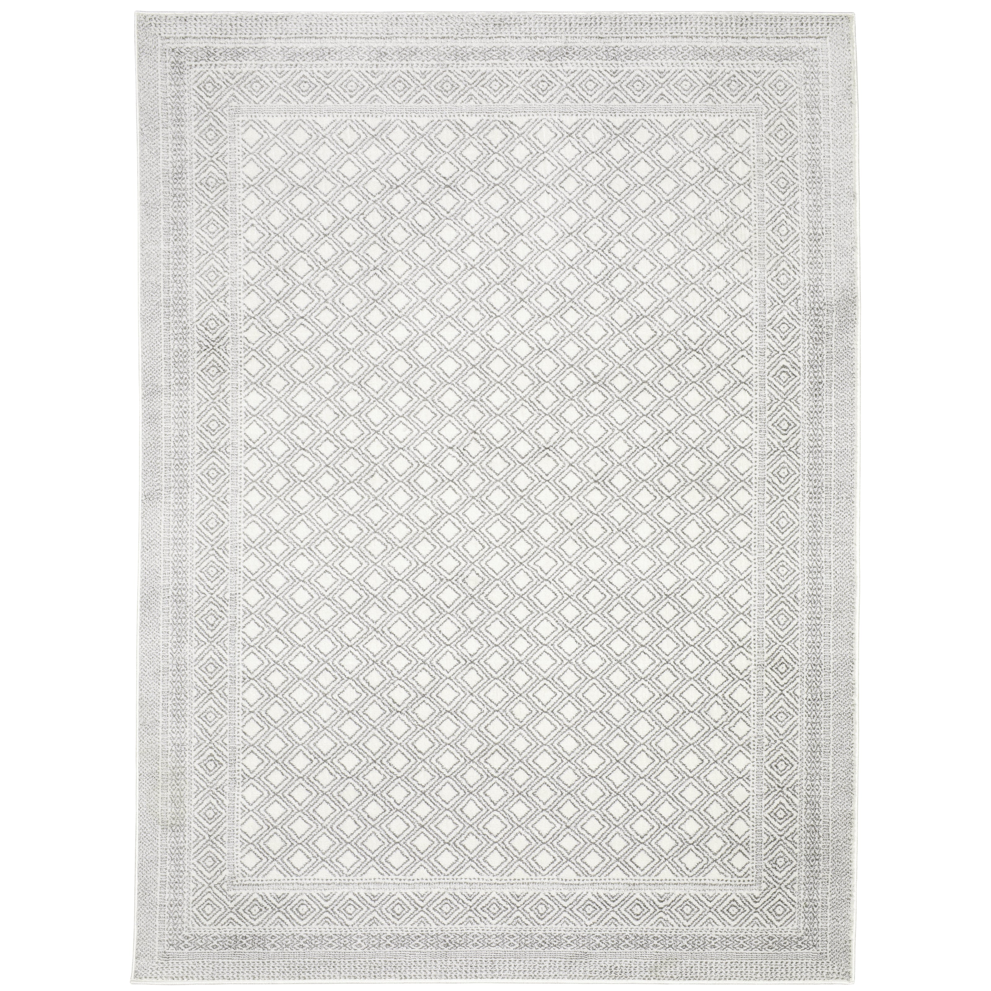 Montecito 094W8 White/Grey 2'3" x 7'6" Rug