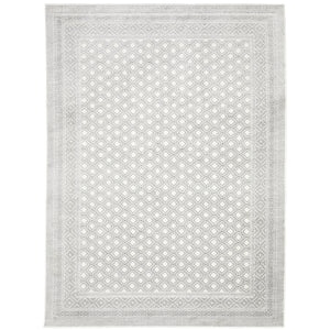 Montecito 094W8 White/Grey 2'3" x 7'6" Rug