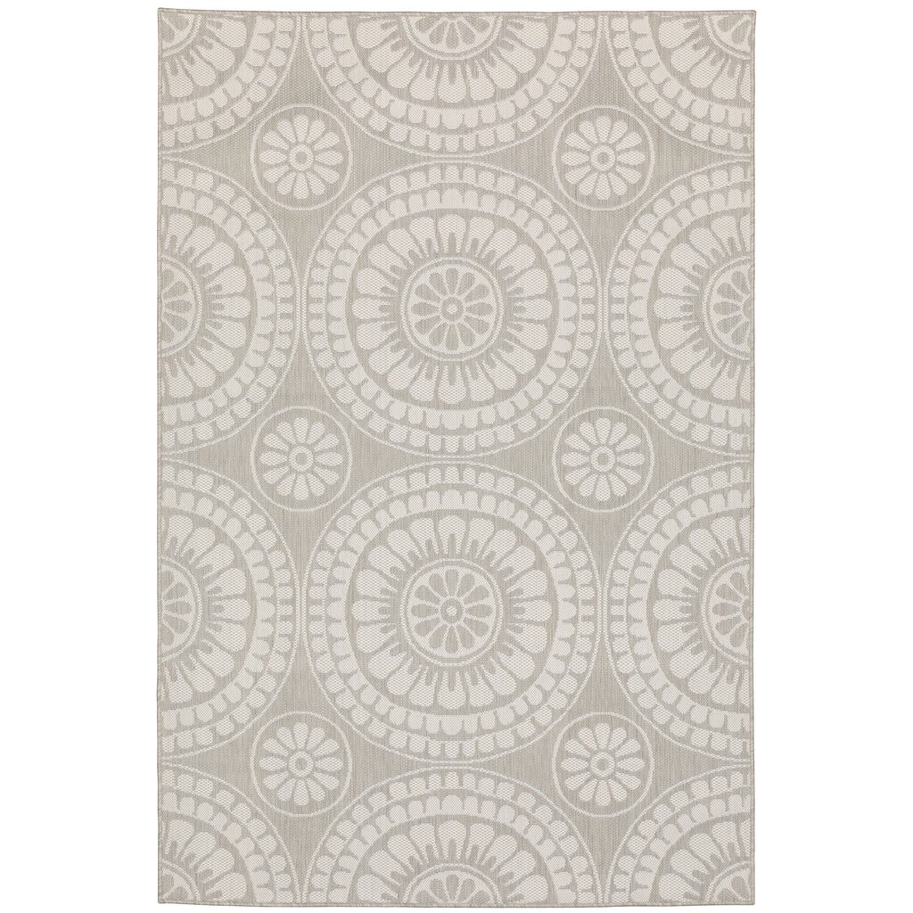 Portofino 1832H Grey/Ivory 3'3" x 5' Rug