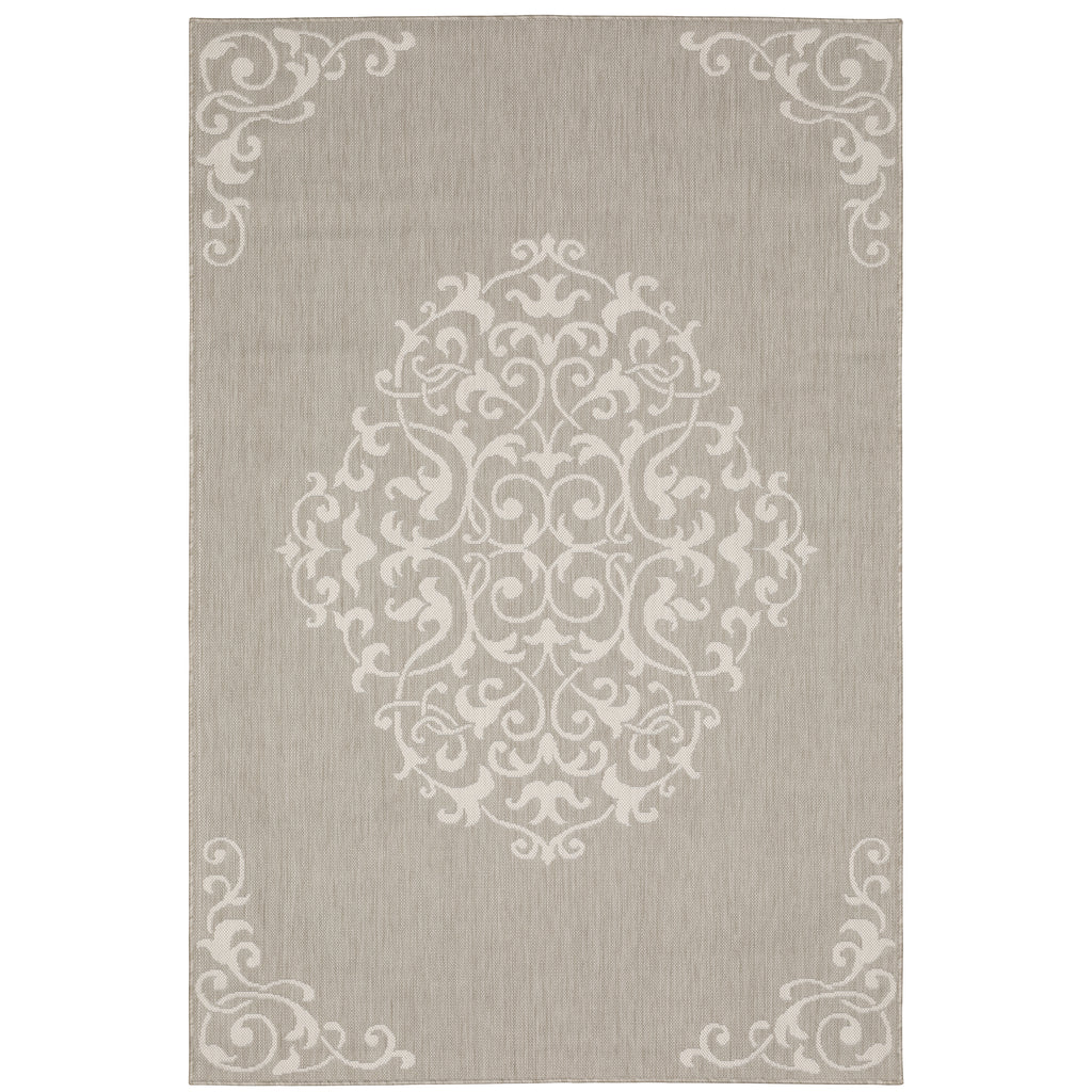 Portofino 6649W Taupe/Ivory 3'3" x 5' Rug