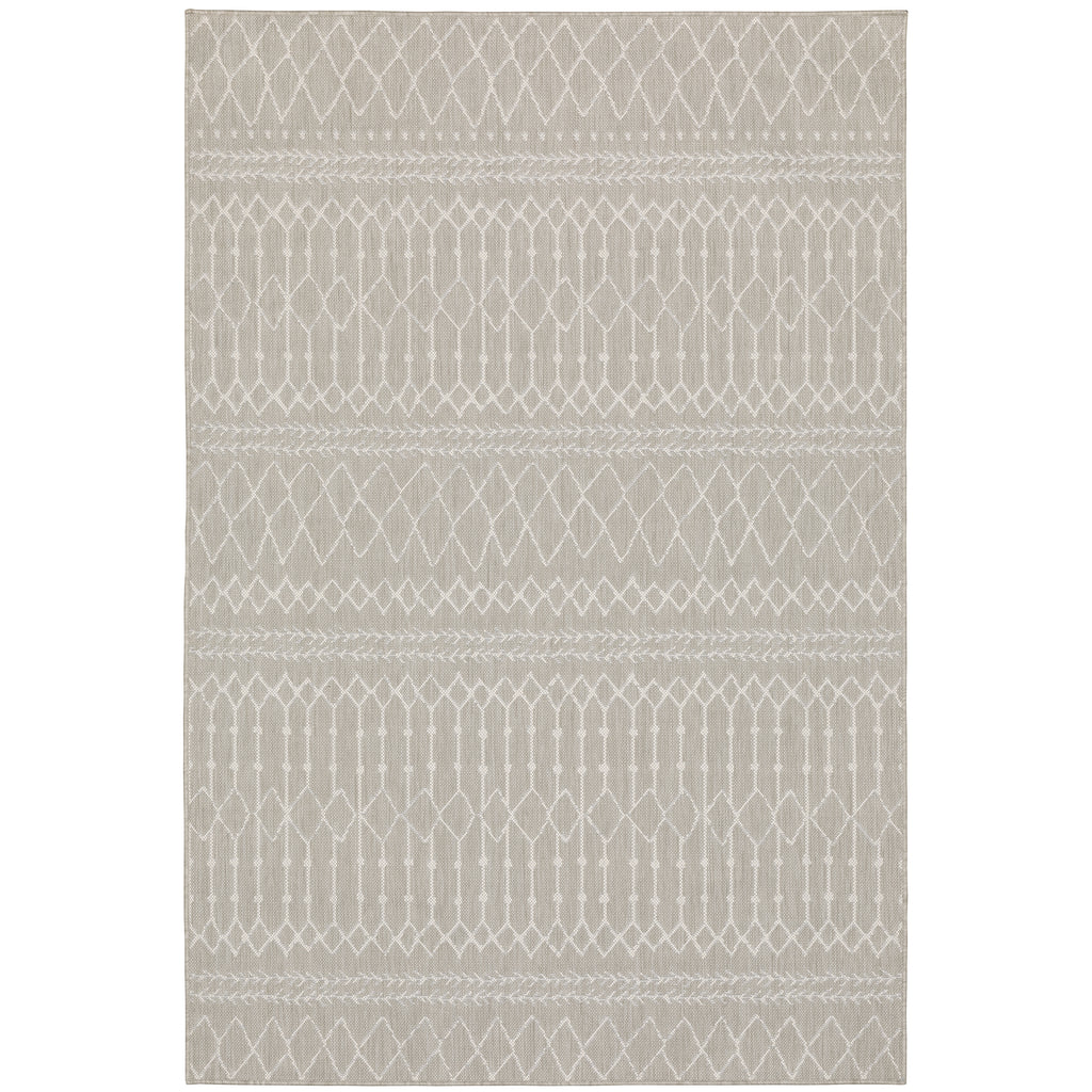 Portofino 670H4 Grey/Ivory 3'3" x 5' Rug
