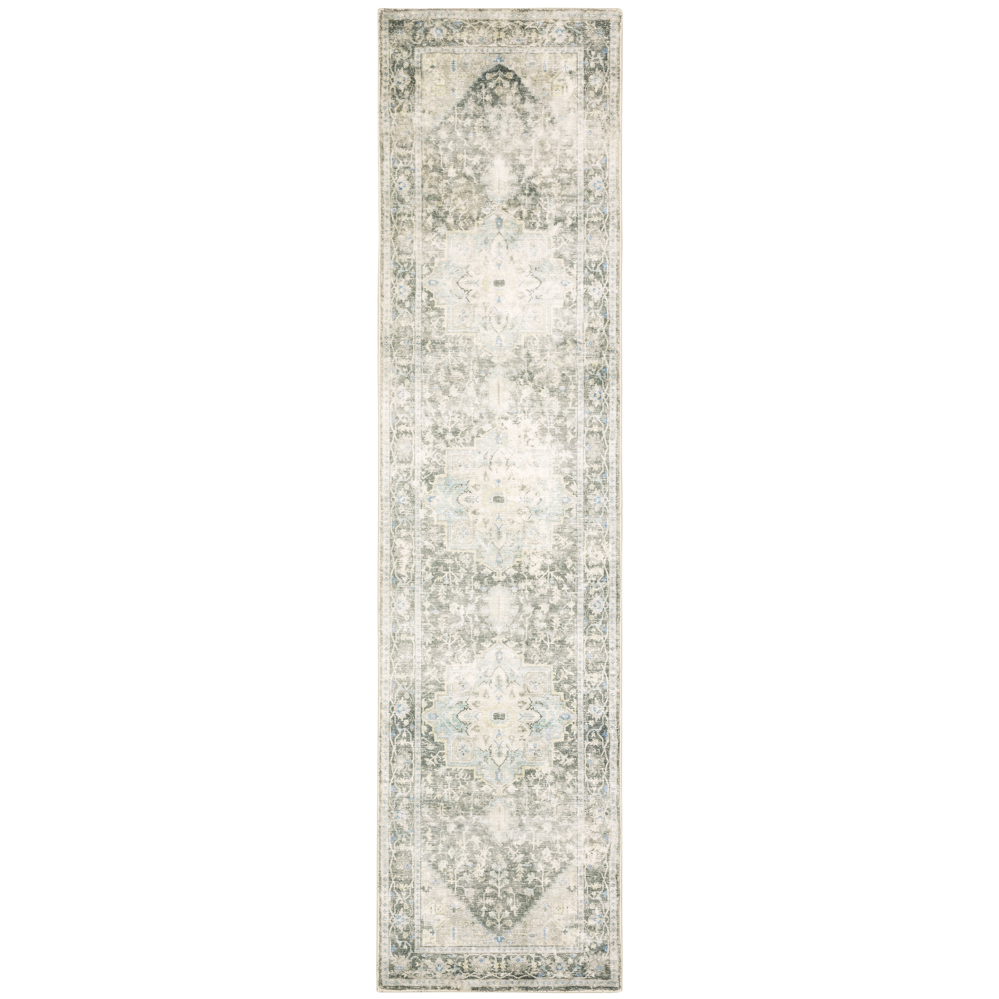 Savoy 28104 Grey/Ivory 5'3" x 7'3" Rug