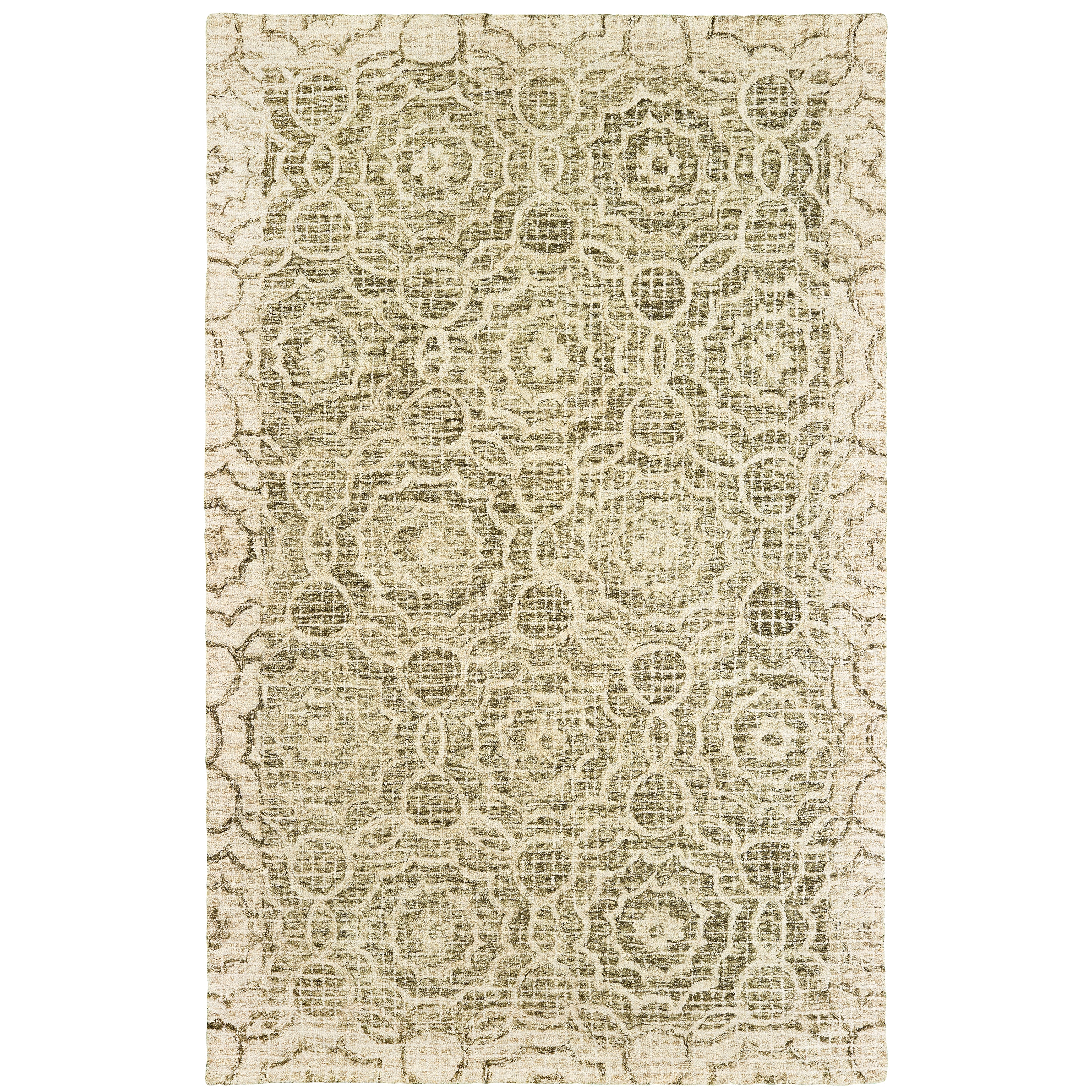 Tallavera 55606 Green/Ivory 3'6" x 5'6" Rug