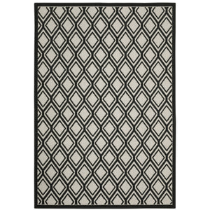 Torrey 4151G Light Grey/Black 1'10" x 3'9" Rug