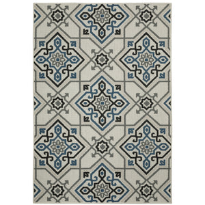 Torrey 004Y1 Light Grey/Blue 1'10" x 3'9" Rug