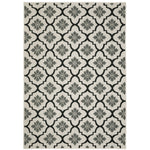 Torrey 5562E Light Grey/Black 1'10" x 3'9" Rug