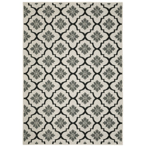 Torrey 5562E Light Grey/Black 1'10" x 3'9" Rug