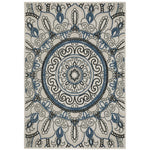 Torrey 072J1 Light Grey/Blue 1'10" x 3'9" Rug