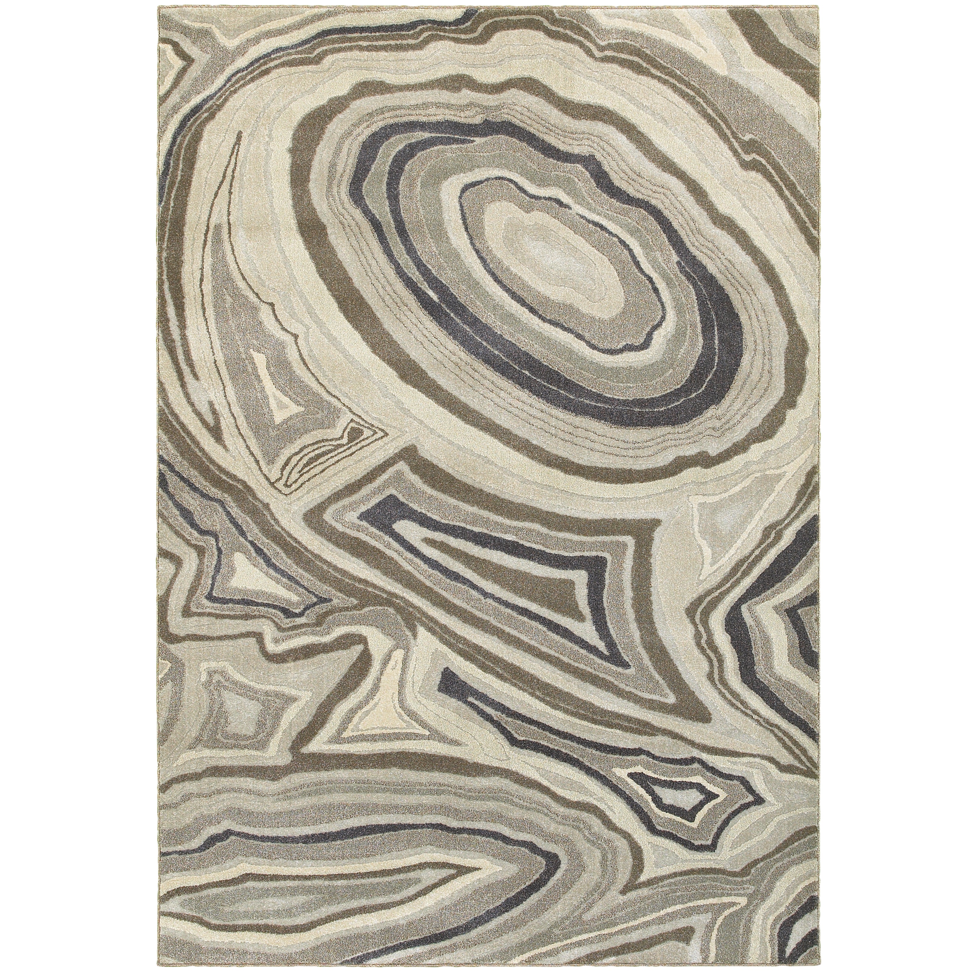 Oriental Weavers Rowan Ivory/Grey Abstract 099E4 Area Rug
